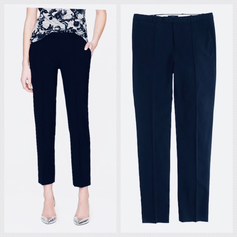 J Crew Tollegno 1900 Favorite Fit Pants in Navy